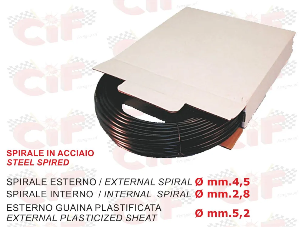 Di Tendenza Guaina nera diametro esterno 5,2mm (1 METRO) per cavi gas freno frizione Vespa Scooter Ciclomotori