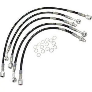 Direttamente Dal Produttore Kit tubi freno aeronautici per Moto Guzzi 850 T3 completo nero