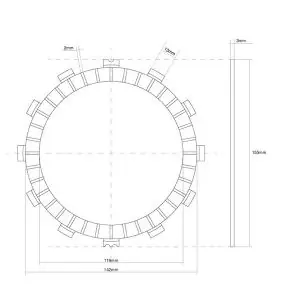 741351 DISCO FRIZIONE GUARNITO FCC Offerta Lampo